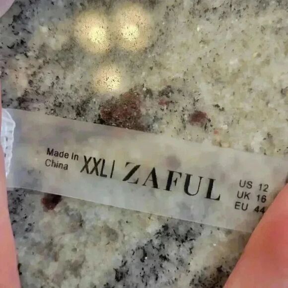 Zaful Women's White & Blue Poly/Spandex Floral Bikini w Removeable Pads & Adj St - Picture 8 of 10